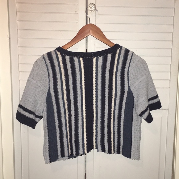 Cropped Baby Blue Free People Top - Picture 2 of 4